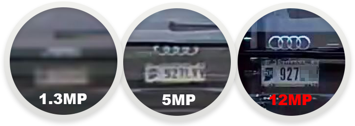زمانی که 12MP اهمیت پیدا میکند  هنگامی که پلیس از شما درخواست یک تصویر ویدئویی میکند،  ویدئوی شما کدام خواهد بود؟  (تصاویر از فاصله ی 50 فیتی گرفته شده اند.)