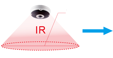 IR Range at 98.5 ft. (30m)  Wide IR coverage up to 98.5 ft. (30m)  with even light distribution across the entire  field of view. perfect for night vision.